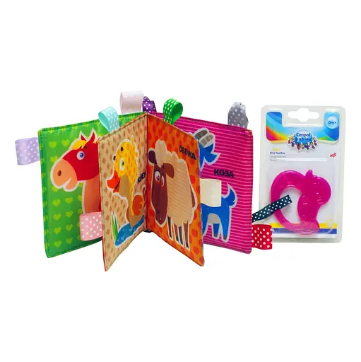 Мягкая книжка-шуршалка "Коровка" Книжковий хмарочос 403754 с прорезывателем - фото 2