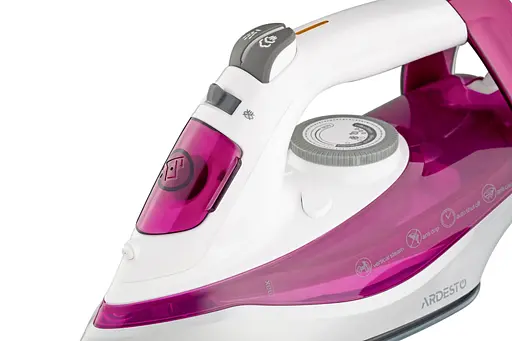 ARDESTO Утюг IR-C2230-BUR, 2200Вт, 300мл, паровой удар, керам. подошва, малиновый - фото 6