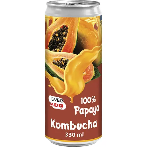 Комбуча Ever Aid Papaya 100% 0.33 л