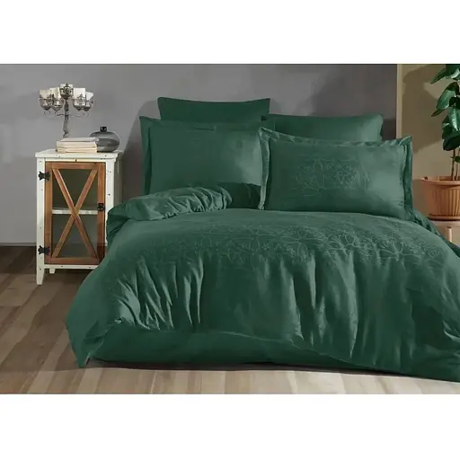 Постільна білизна Tivolyo Home Polen Yesil Жаккард Tivoli Home pbe0051547 - фото 1