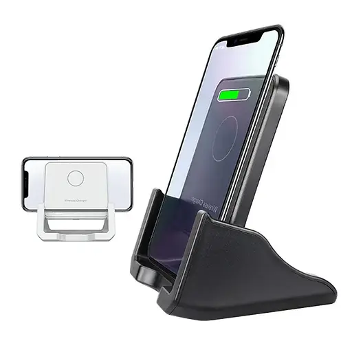 Беспроводное зарядное устройство для телефона и других гаджетов 15 Вт Черный  - фото 4