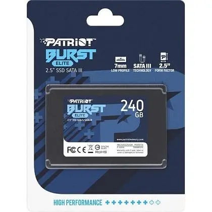 SSD диск Patriot Burst Elite 240GB 2.5" SATAIII TLC (PBE240GS25SSDR) - фото 5