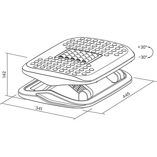 Регулируемая подставка для ног OfficeProRefurbished716 - фото 10