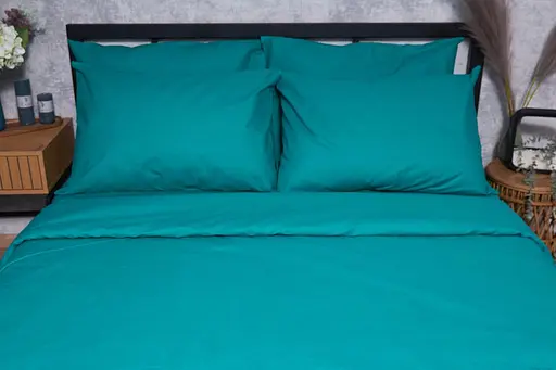 Набір наволочок Moon&Star Бязь Gold Люкс Green Deep 40х60 см 2 шт - фото 1