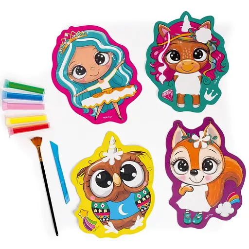 Набір для творчості "Sand Art Веселі друзі" VT4501-01, 5 флаконів з піском - фото 3