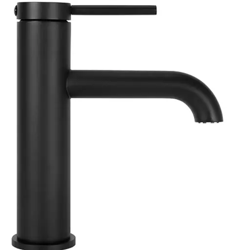 Смеситель для умывальника Rea Spot низкий black REA-B2012 Черный матовый - фото 2