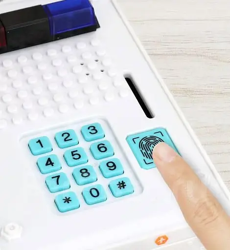 Поліцейська машина Cash Truck з кодовим замком купюропріємником і відбитком пальця Білий - фото 5