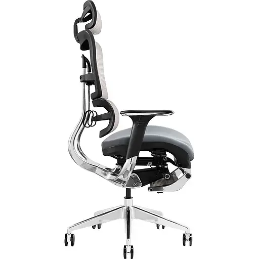 Офисное кресло GT Racer X-801L (W-20, B-40), светло-серое (X-801L Bright Gray (W-20 B-40)) - фото 5