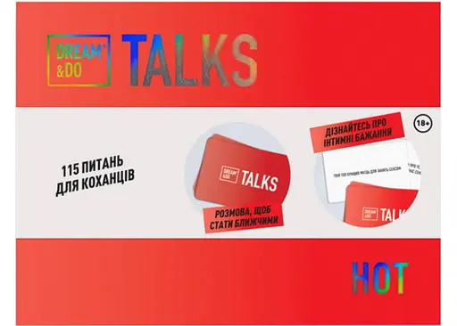 Настольная игра 1DEA.me Игра-разговор Dream&Do Talks - Hot (укр.) (13297) - фото 2
