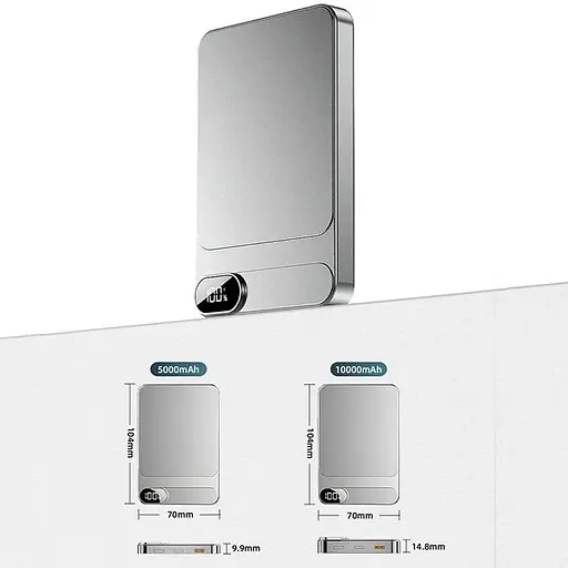 Повербанк MagSafe Powerbank C1 с беспроводной зарядкой для iPhone 10000 mAh - фото 9