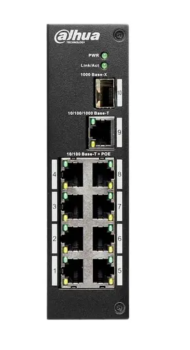 Коммутатор POE Dahua PFS3110-8P-96 с 8 портами POE + 1 порт UP-Link 1000Мбит + 1 порт SFP - фото 2