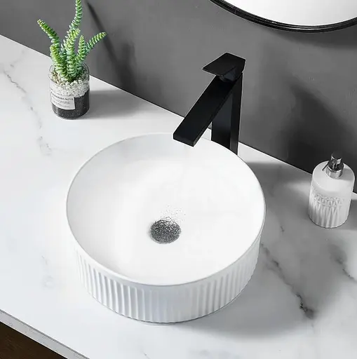 Умивальник Rea Selina white накладний REA-U6945, Білий - фото 7