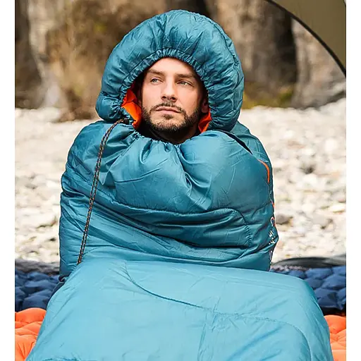 Спальный мешок KingCamp Tigris 250 Comf +12°C / Lim +7°C / Extr -3°C Peacockblue - фото 6