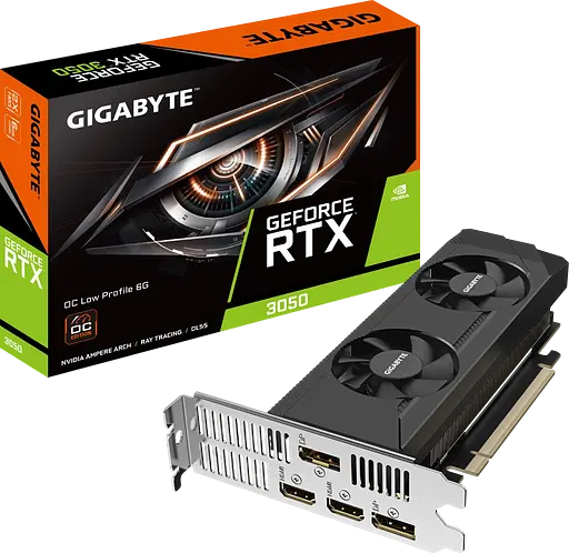 Видеокарта GeForce RTX 3050 6GB Gigabyte LP OC (GV-N3050OC-6GL)