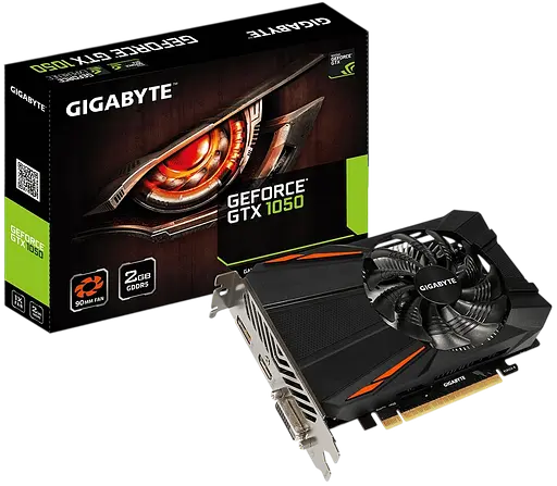 Видеокарта GeForce GTX 1050 2GB Gigabyte D5 (GV-N1050D5-2GD) Б/У - фото 1