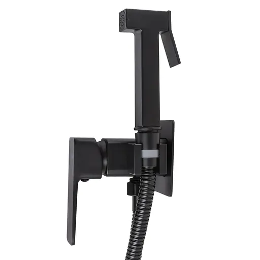 Набір гігієнічного душа прихованого монтажу Globus Lux Milano GLM-0-106MIX-BB, Чорний матовий - фото 7