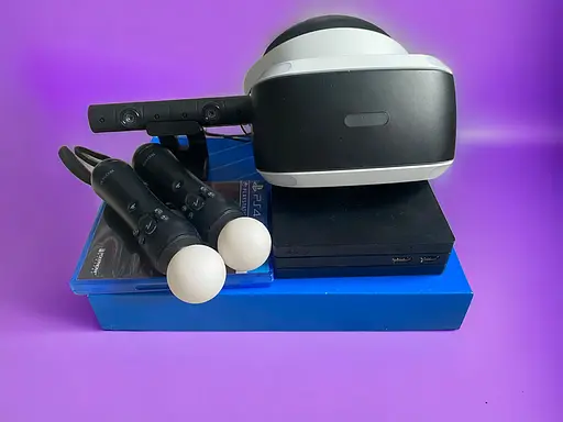 Очки виртуальной реальности Sony Playstation Vr (вторая версия) + мувы контролеры движения + игра в подарок - фото 2