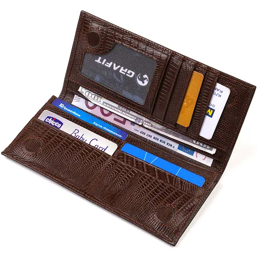 Мужской кожаный кошелек Canpellini 9.2х18.8х1 см acs0025609 - фото 5