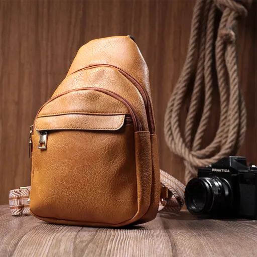 Женская сумка Vintage через плечо с отверстием для наушников из экокожи 17х27х6.5 см sum0026979 - фото 9