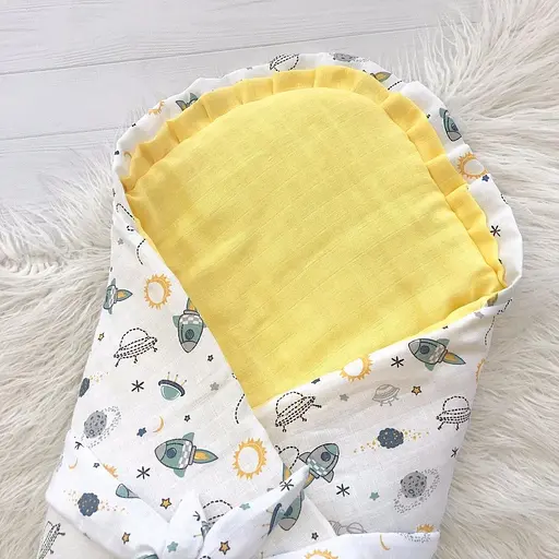 Мусліновий плед-конверт Moontime "Космос" - фото 3