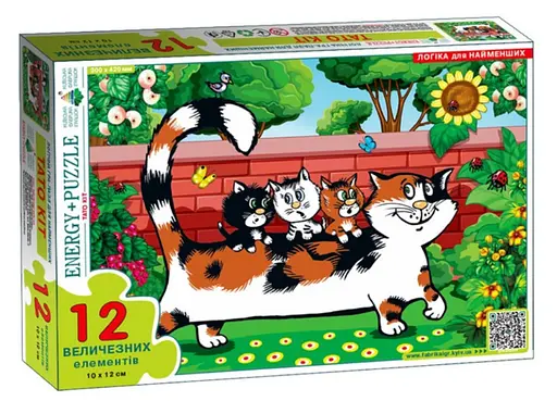 Гра-пазл Енергія+ Тато Кіт, 12 елементів