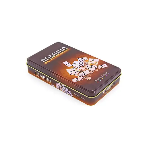 Настольная игра Johnshen Sports Домино (в металлической коробке) (IG-3974) - фото 4