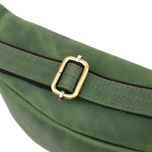 Стильна чоловіча бананка відмінної якості з натуральної шкіри вінтажної шкіри. SHVIGEL 34х14х7 см sum0027444 - фото 6