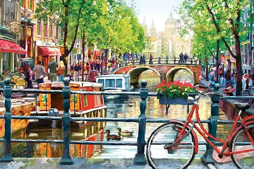 Пазл Castorland Краєвиди Амстердама Нідерланди 1000 ел. (c-103133) - фото 2