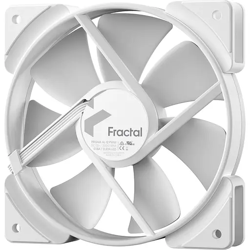 Вентилятор Fractal Design Prisma AL-12 PWM ARGB White (FD-FAN-PRI-AL12-PWM-WT) - фото 3