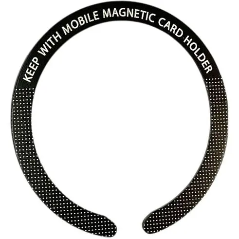 Стальная пластина DK для MagSafe Ring Letter на скотче (Кольцо С / black)