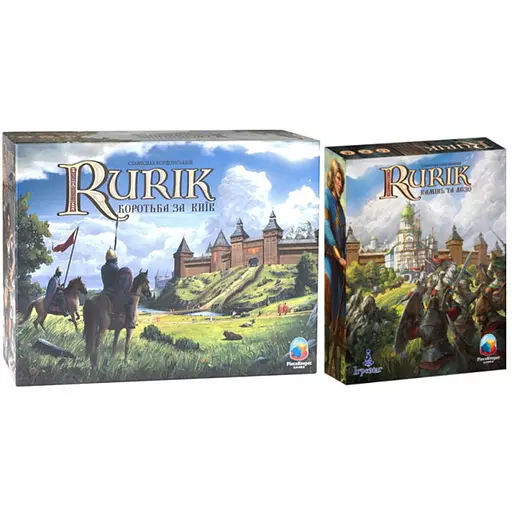Настольная игра Ігромаг Rurik. Борьба за Киев с дополнением Камень и лезвие (укр.) (22589+1) - фото 1