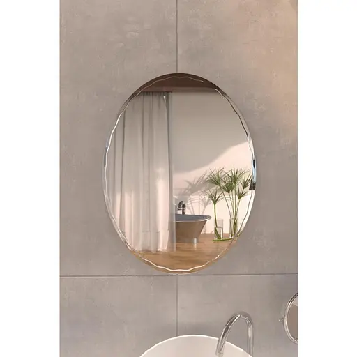 Дзеркало Lidz Latwa 140.07.11 425x575 настінне овальне з декором LD78LA4257 - фото 3