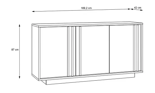 Комод Forte Meble 3д Сандовал SNOK231 дуб рів'єра/дуб сніжний - фото 4