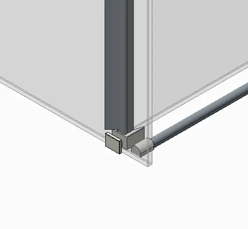 Бічна стінка для кабіни Koer SR SW01-90x200-TR-01 прозоре скло Easy Clean 8 мм, хром KR5381, прозоре, хром - фото 7