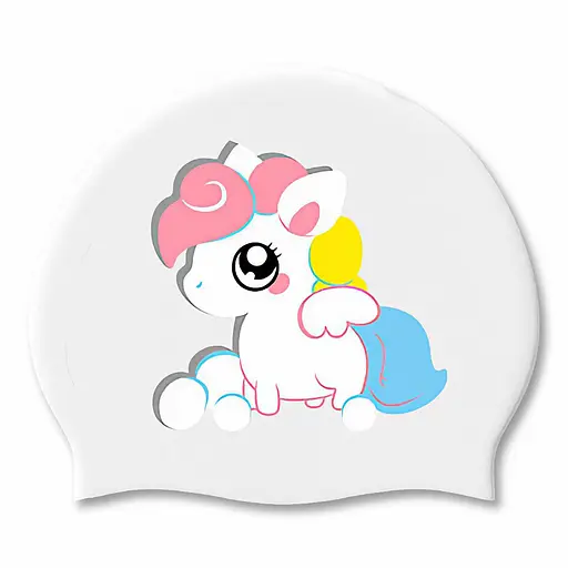 Дитяча Шапочка для плавання Renvo Lima Pony JR Білий OSFM (1SC520-03) - фото 1