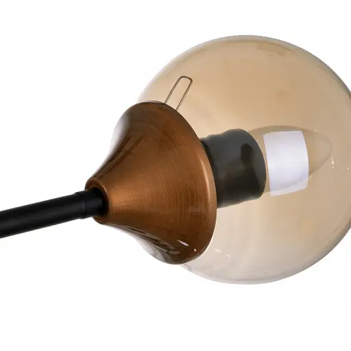 Люстра Brille молекула стельова в спальню E27 60W BK (BL-925C/8) - фото 4