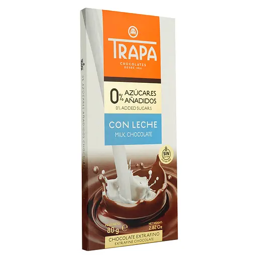 Шоколад молочний Trapa без цукру 80 г - фото 2