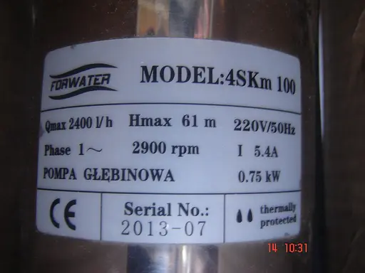 Насос глибинний вихровий Forwater 4SKM 100 50м 30412 - фото 3