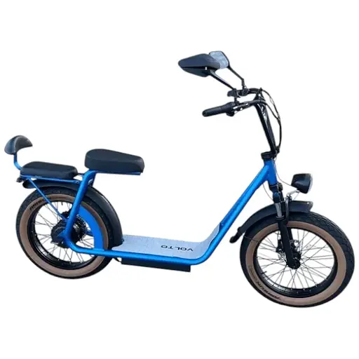 Электровелосипед Volto Cruise двухместный 20" 1000W 20Ah + NFC голубой