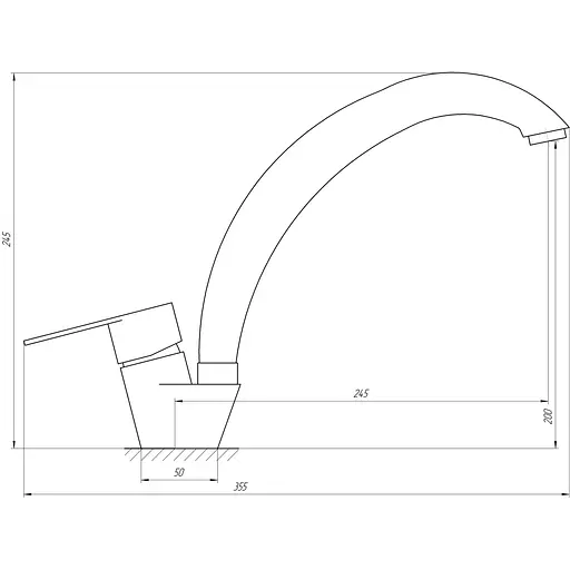 Змішувач для кухні Globus Lux MAIN SM-203S - фото 4