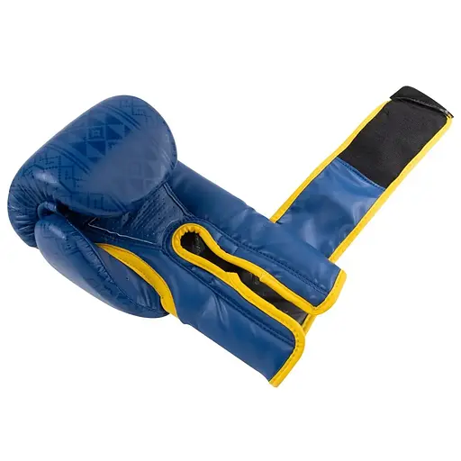 Рукавиці боксерські Power Play PP 3021 Ukraine, Blue/Yellow - 10 унцій - фото 6