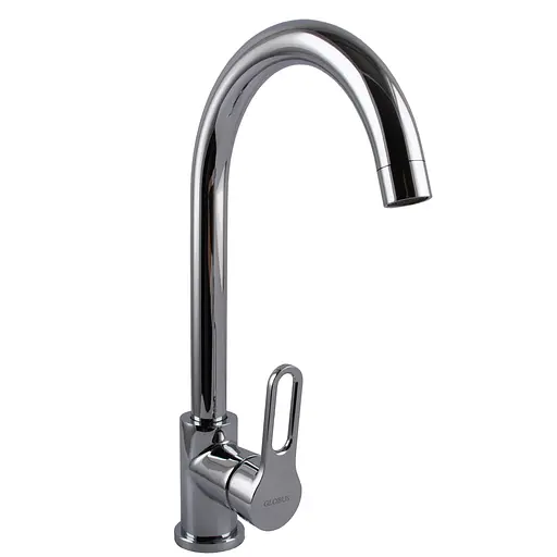 Смеситель для кухни Globus Lux Dolly GLD-0203L хромированный для раковины и мытья с высоким изливом - фото 2