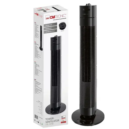 Вентилятор колонный Clatronic TVL 3770  78cm, мощность 35вт, черный - фото 10