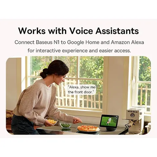 Камера відеоспостереження Baseus Security N1 Outdoor Camera 2k 2-cam Kit 145° 16Gb eMMC - фото 2