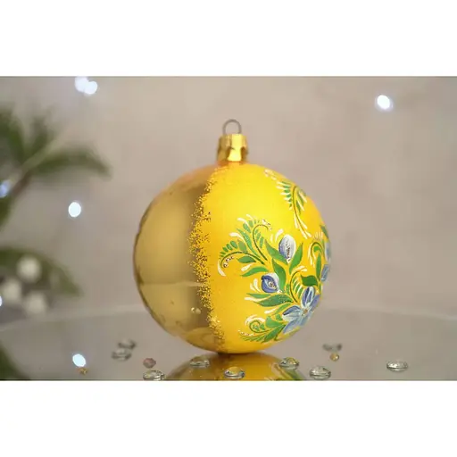 Ялинкова прикраса Санта Шоп Барвінок скло (4820001154290) - фото 2