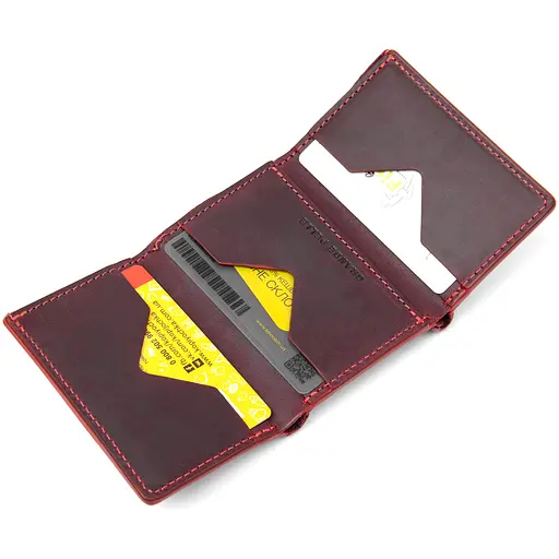 Женское кожаное портмоне Grande Pelle 8х10х1.5 см acs0018762 - фото 4