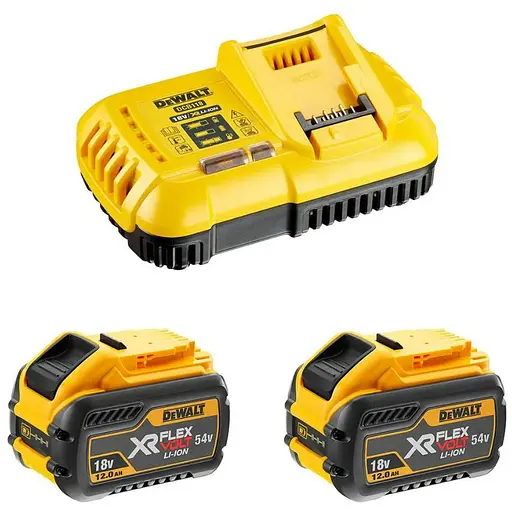 Зарядний пристрій DeWalt + 2 акумулятори DCB118Y2 - фото 1