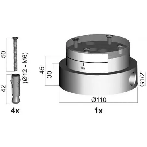 Змішувач для умивальника підлоговий Paffoni Light LIG 031 NO, Чорний матовий - фото 2