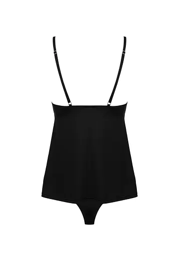 Комплект білизни Obsessive Bella Rou XL/2XL чорний - фото 6