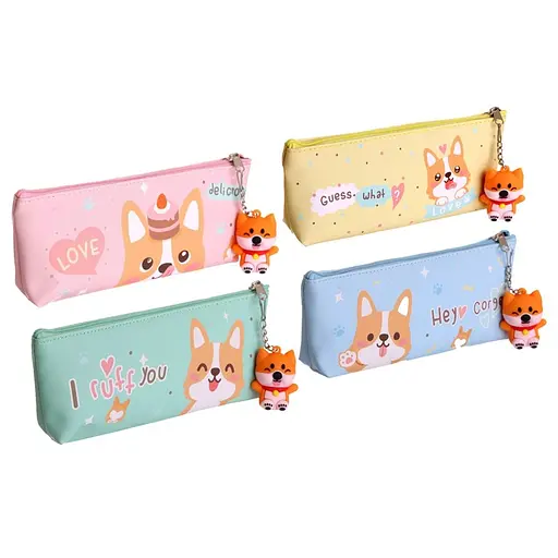 Пенал силіконовий із підвіскою Лисенок, PVC, 21146Y-P (В асортименті) - фото 5